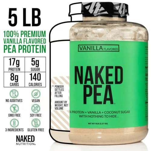 NAKED Pea - 5LB 100% Pea Protein Powder from North American Farms