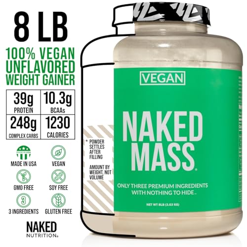 NAKED Vegan Mass - Natural Vegan Weight Gainer Protein Powder