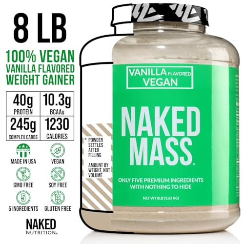 NAKED Vegan Mass - Natural Vegan Weight Gainer Protein Powder
