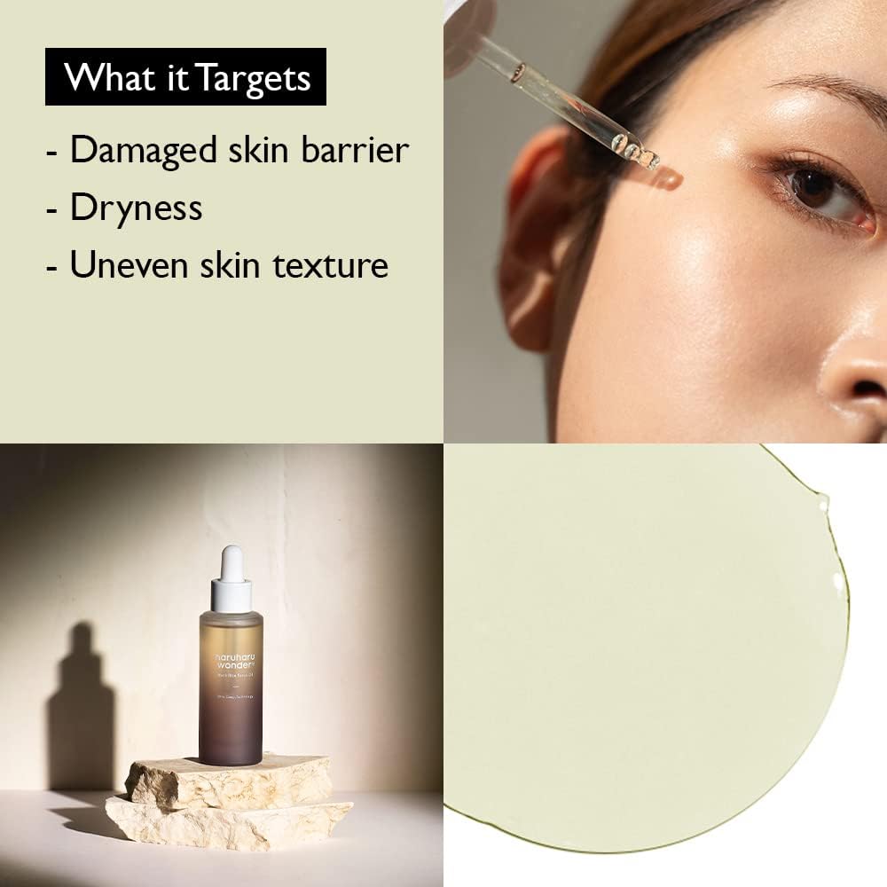 HARUHARU wonder Centella Phyto and 5 Peptide Concentrate Cream & Black Rice Facial Oil Bundle