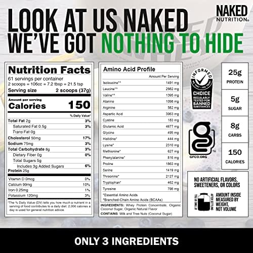 NAKED Whey Vanilla Protein Powder - Grass Fed