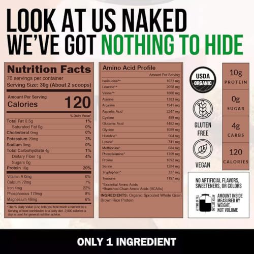 NAKED Rice - Organic Brown Rice Protein Powder