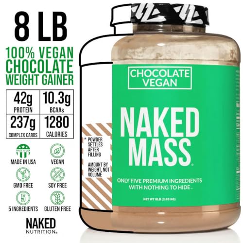 NAKED Vegan Mass - Natural Vegan Weight Gainer Protein Powder