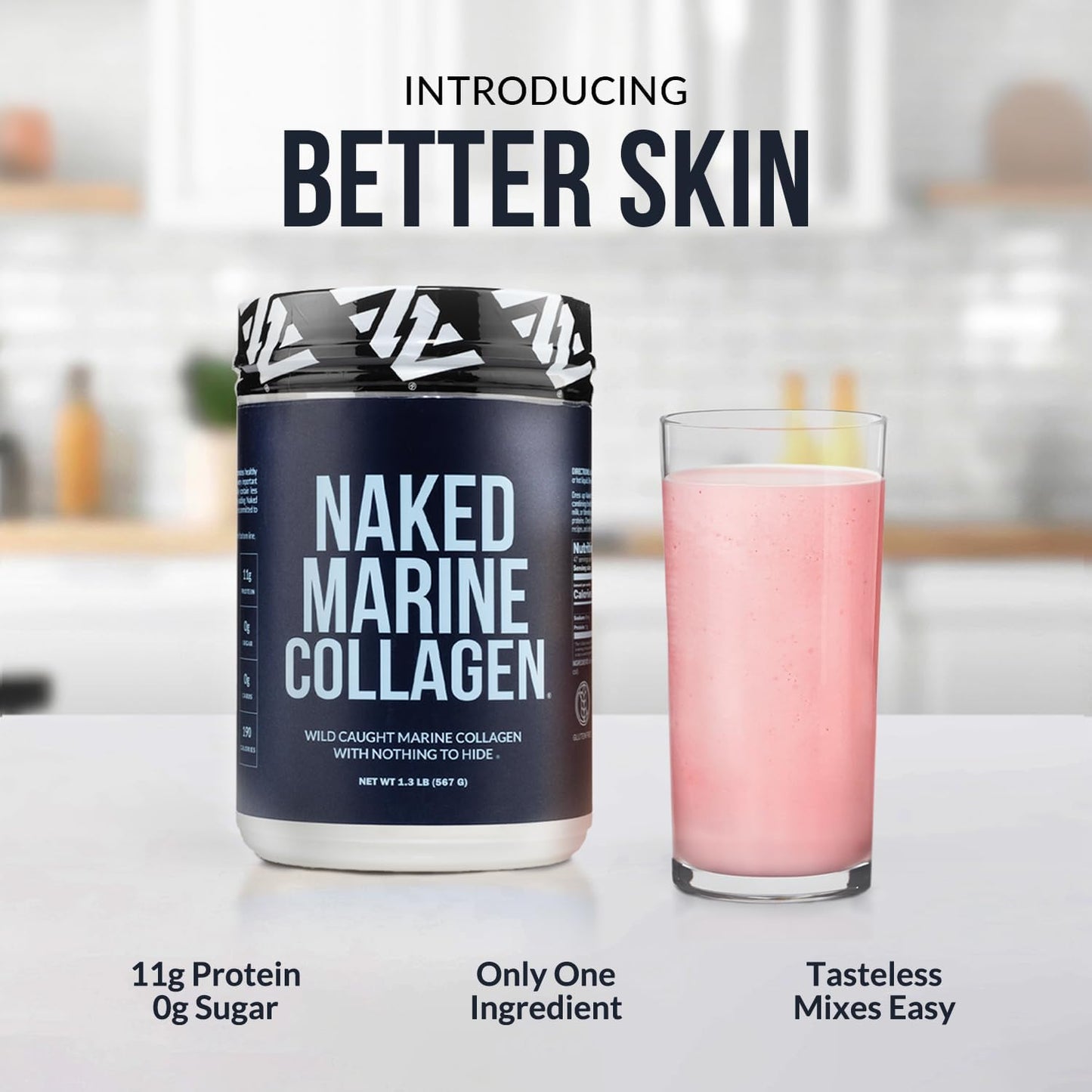 NAKED Marine Collagen Peptides Protein Powder - from Wild Caught Cod