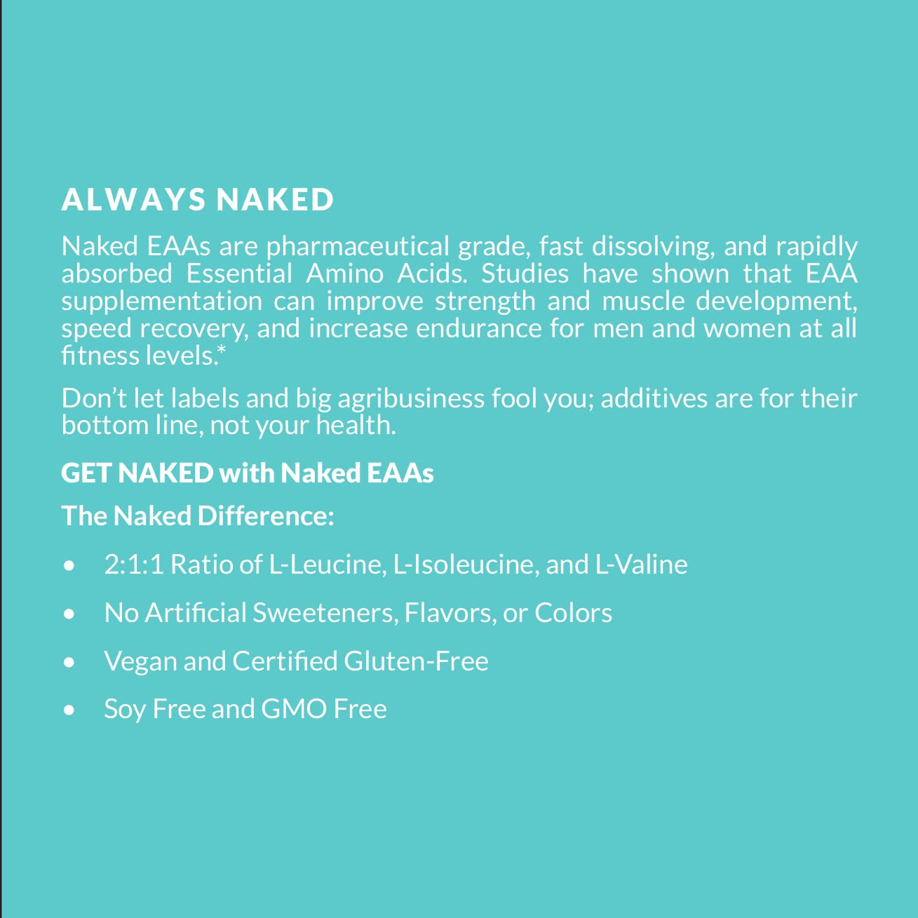 NAKED EAAs Amino Acids Powder