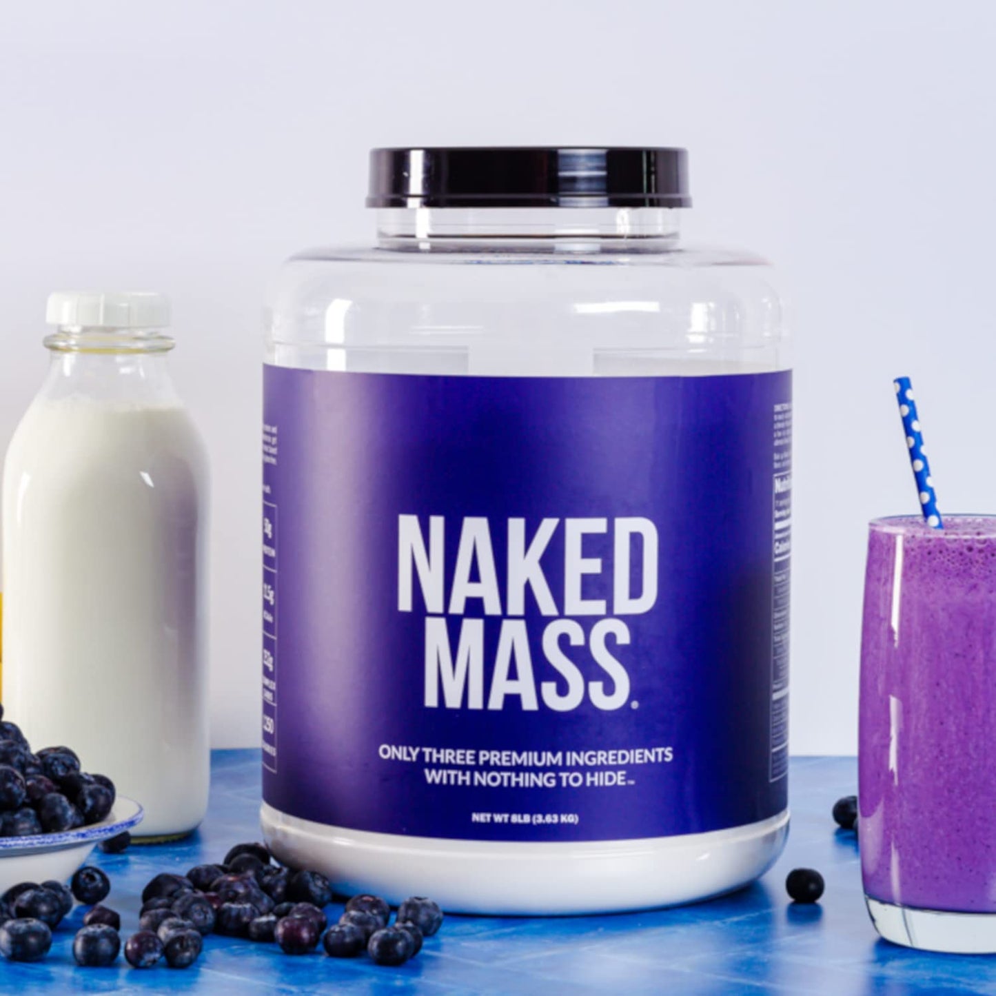 NAKED Chocolate Mass Gainer - All Natural Weight Gainer Protein Powder