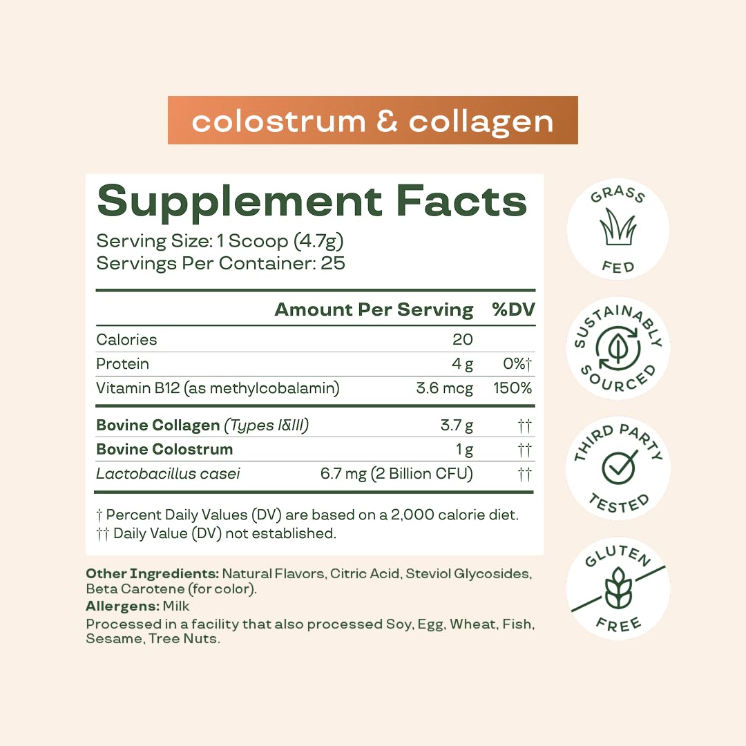 Bloom Nutrition Bovine Colostrum Powder