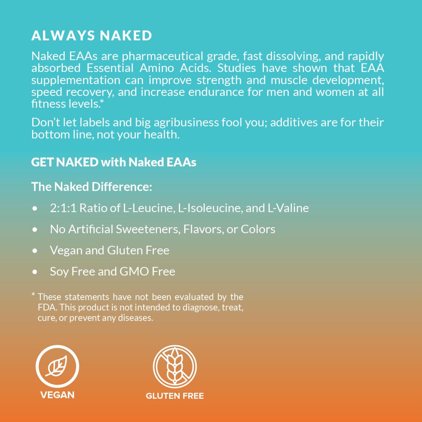 NAKED EAAs Amino Acids Powder
