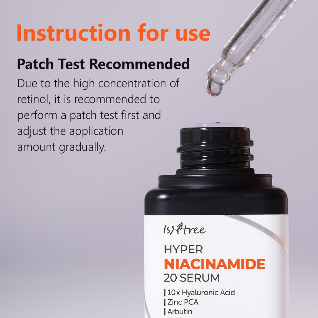 ISNTREE Hyper Niacinamide 20 Serum 20ml | 10x Hyaluronic Acid | Helps Minimize Pores | Evens Skin Tone | Korean Skincare