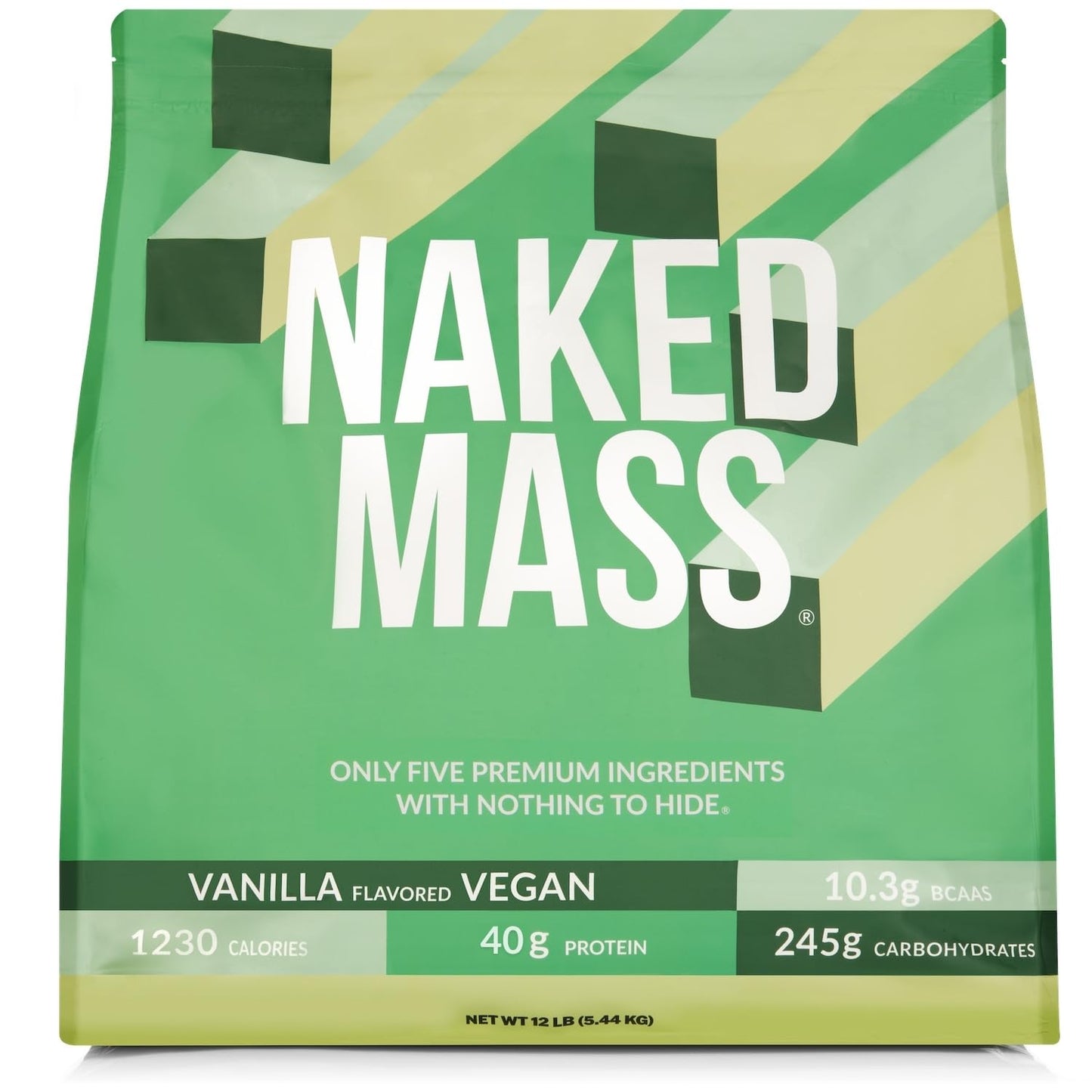 NAKED Vegan Mass - Natural Vegan Weight Gainer Protein Powder