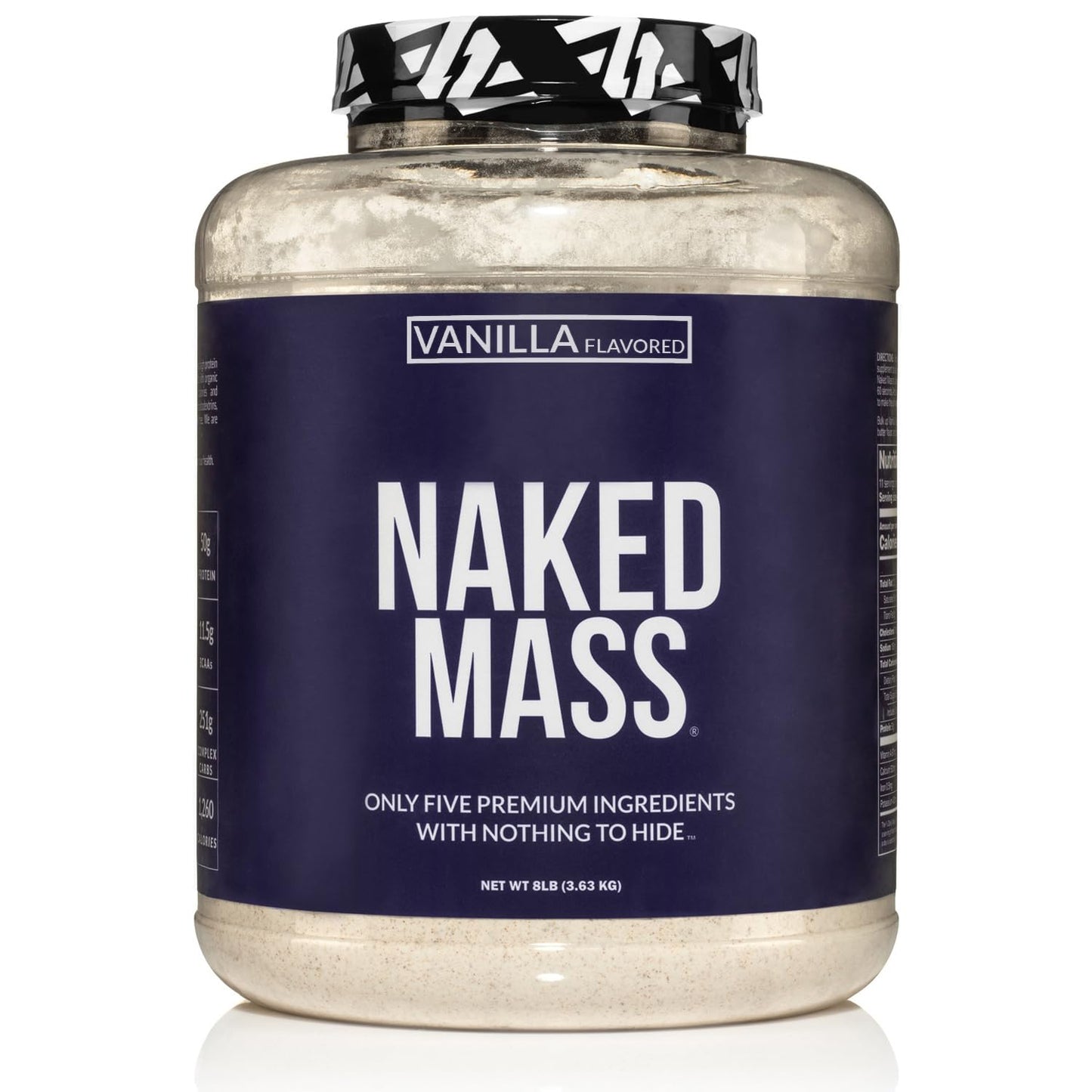 NAKED Chocolate Mass Gainer - All Natural Weight Gainer Protein Powder