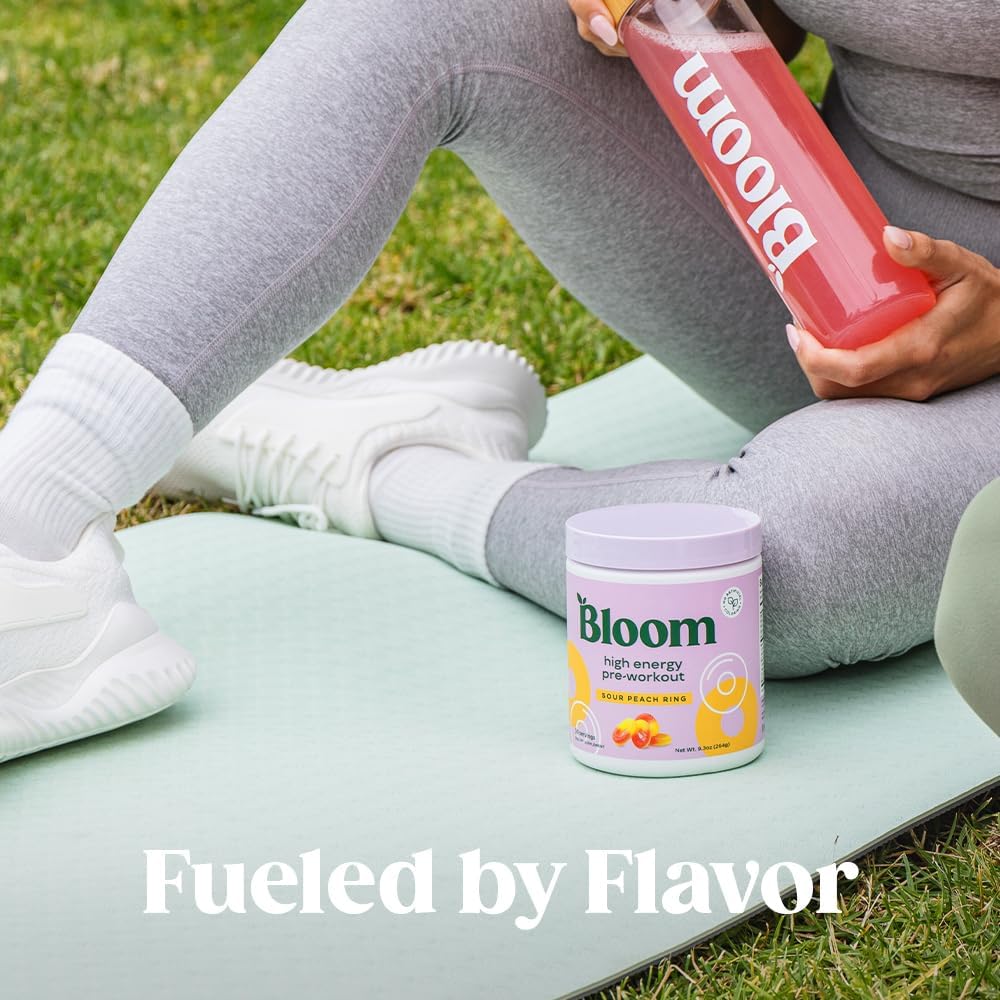 Bloom Nutrition High Energy Pre Workout Drink Mix