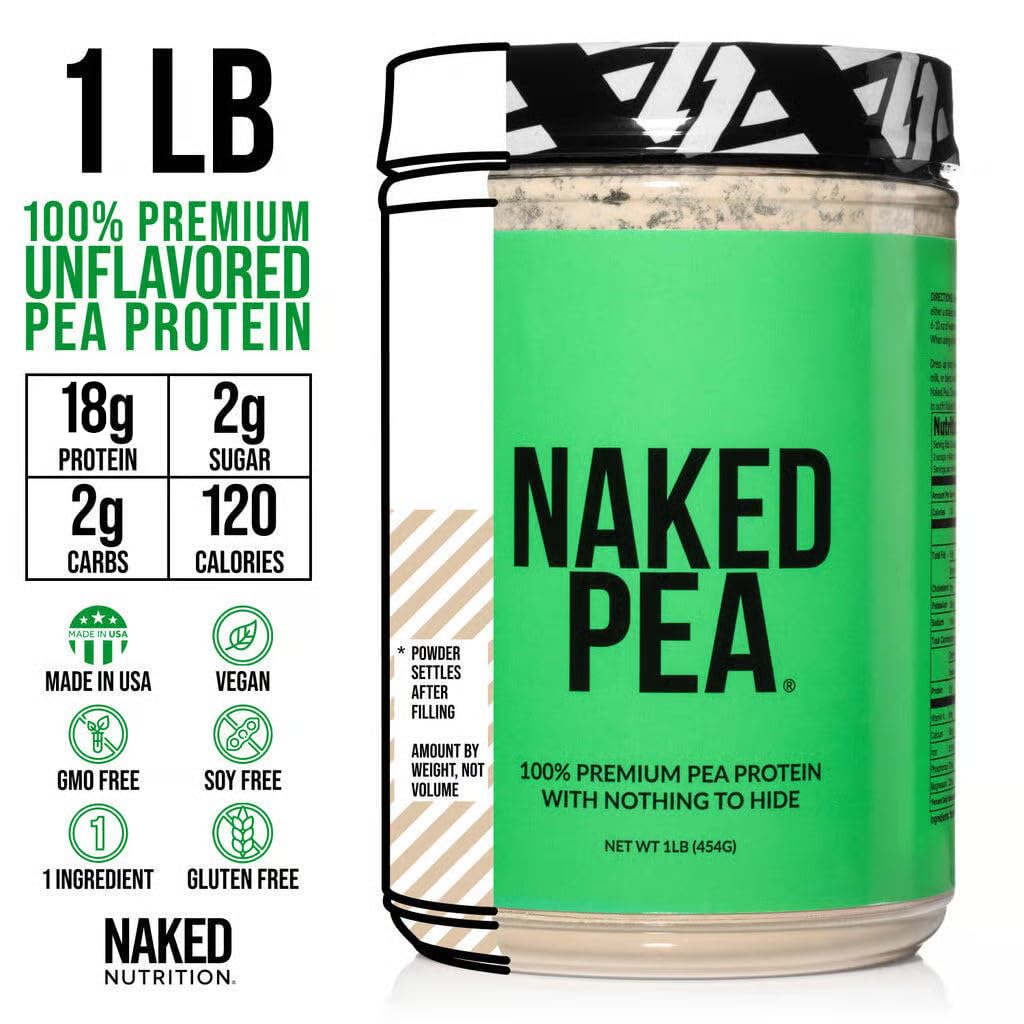 NAKED Pea - 5LB 100% Pea Protein Powder from North American Farms