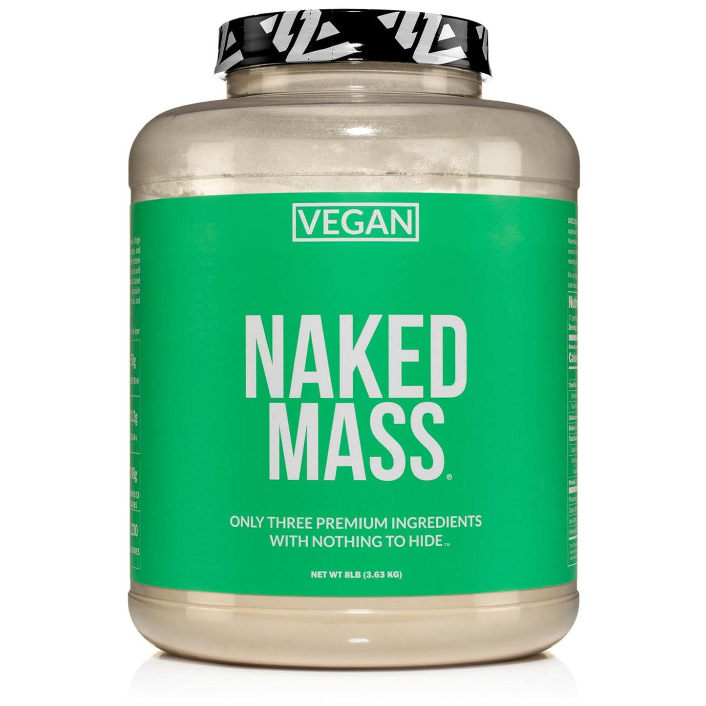 NAKED Vegan Mass - Natural Vegan Weight Gainer Protein Powder