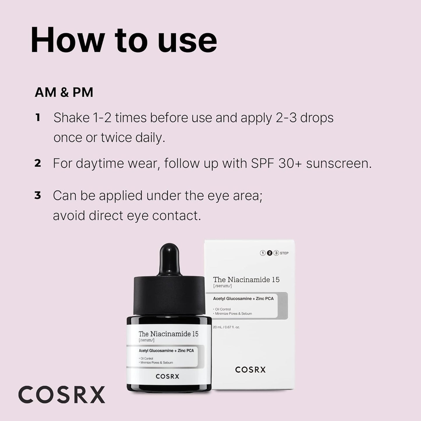 COSRX 15% Niacinamide Face Serum, Pore Minimizer Serum