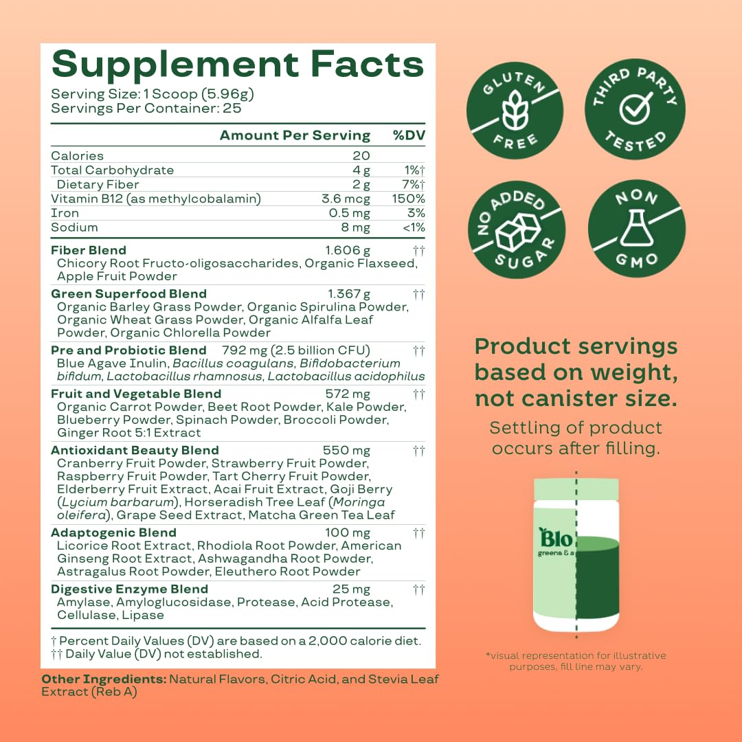 Bloom Nutrition Greens and Superfoods Powder