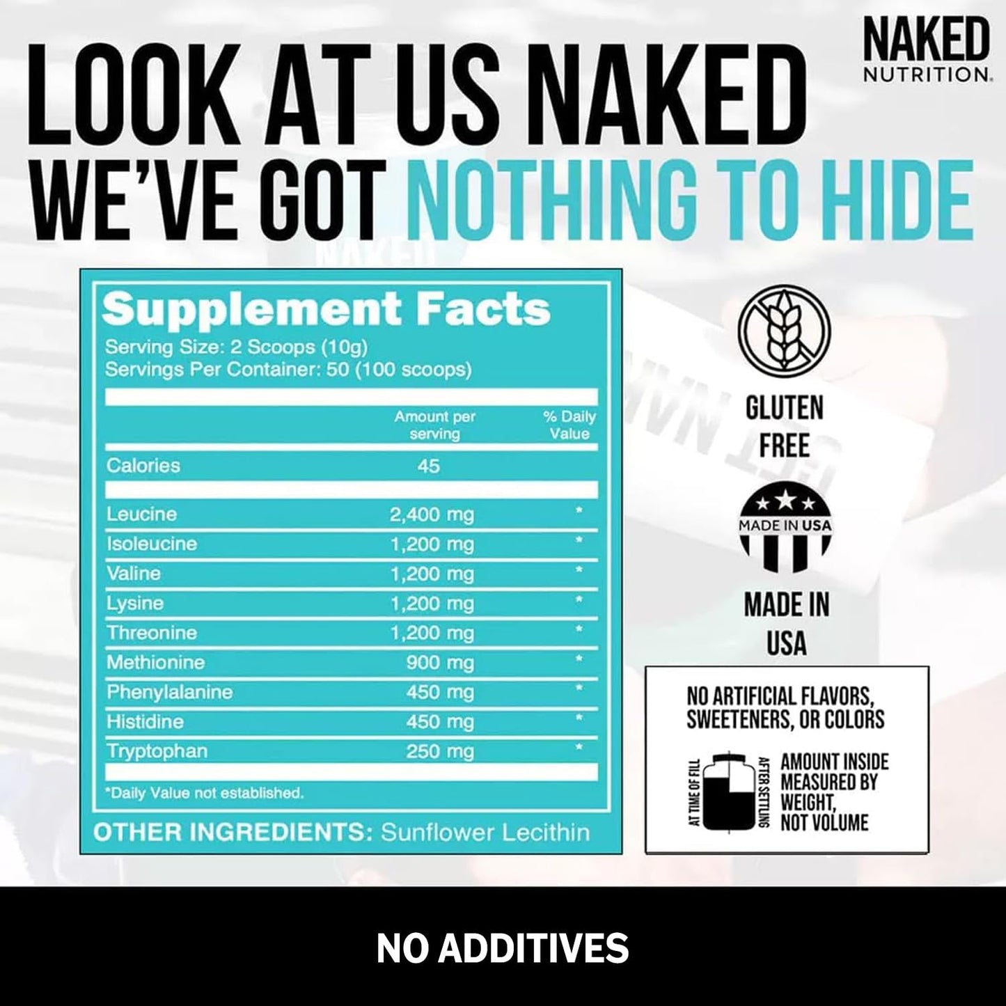 NAKED EAAs Amino Acids Powder