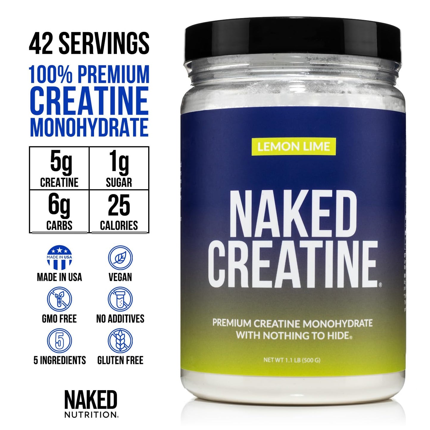 NAKED Pure Micronized Creatine Monohydrate