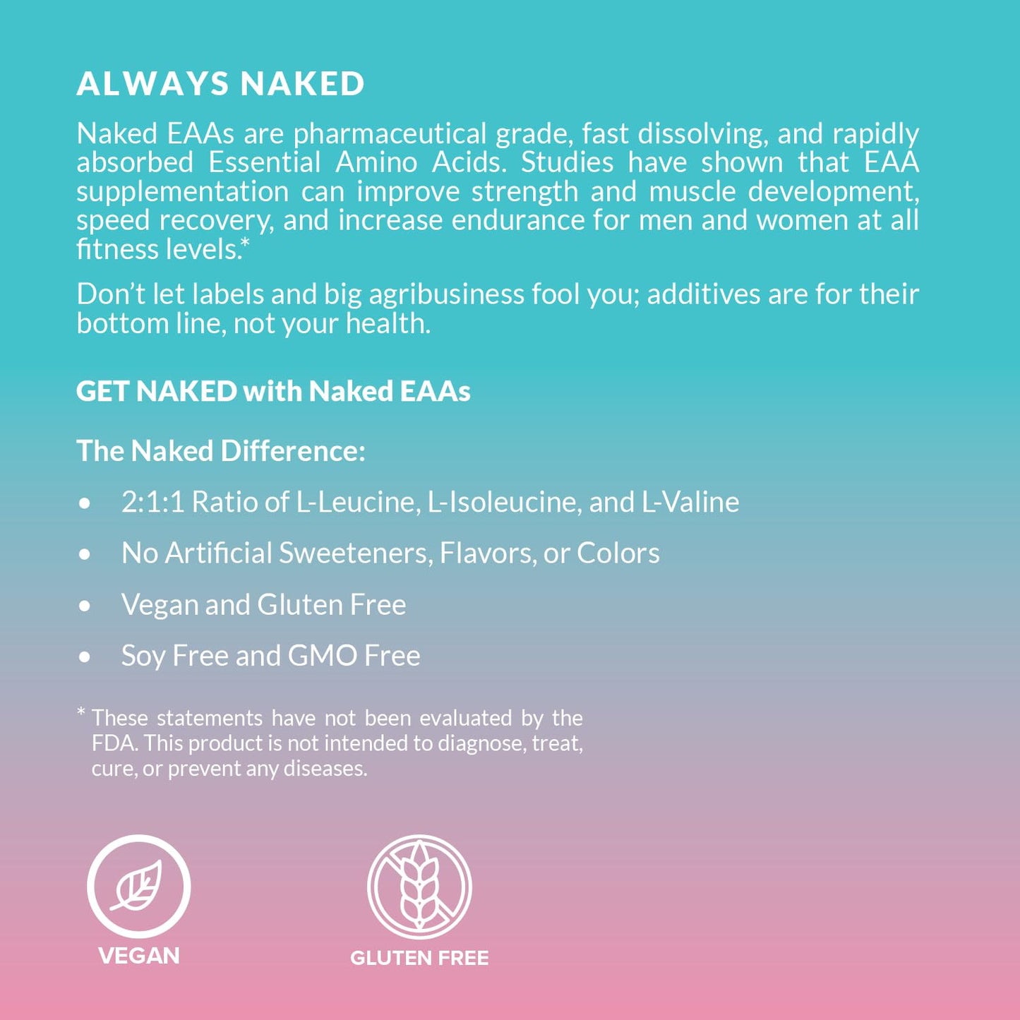 NAKED EAAs Amino Acids Powder