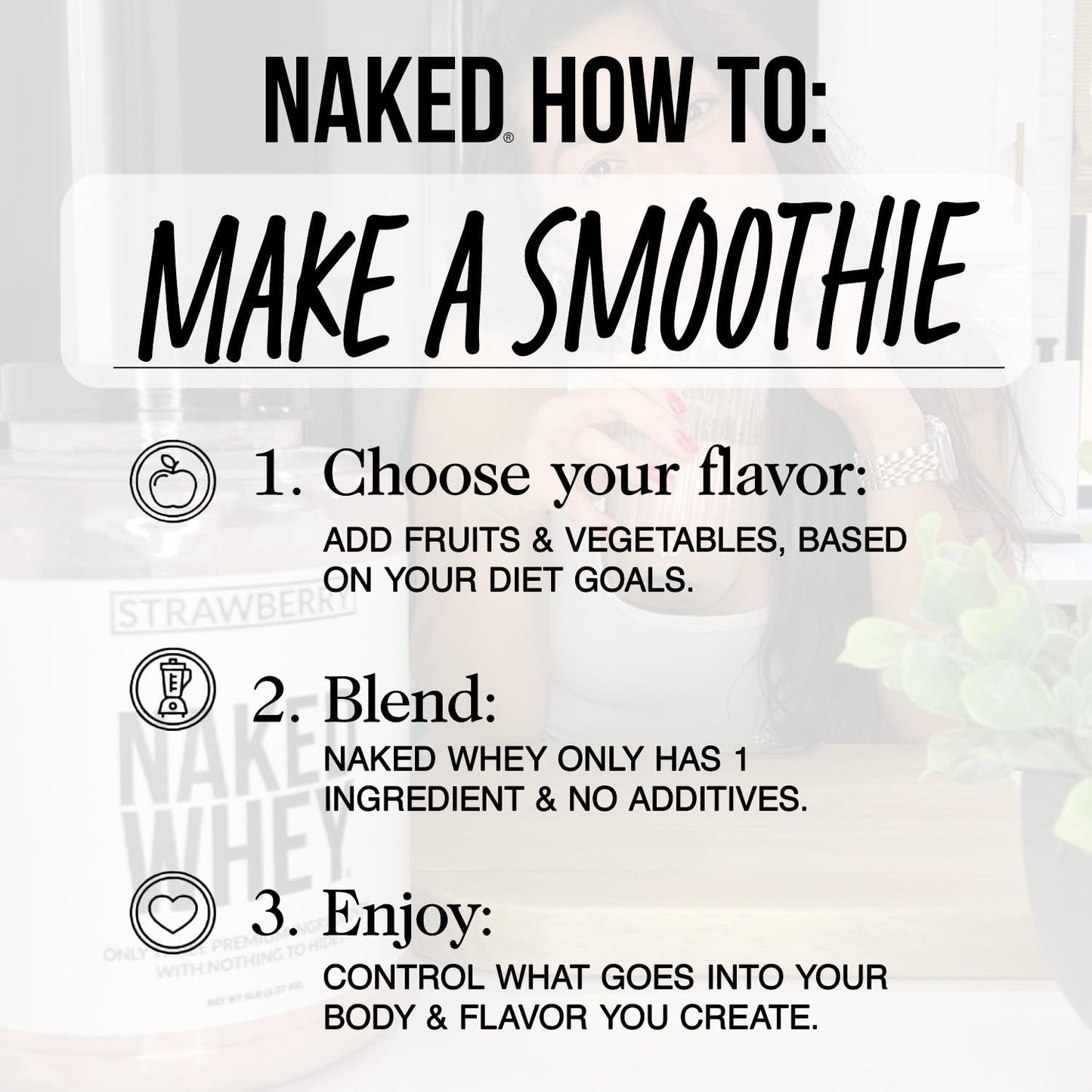 NAKED Whey Vanilla Protein Powder - Grass Fed