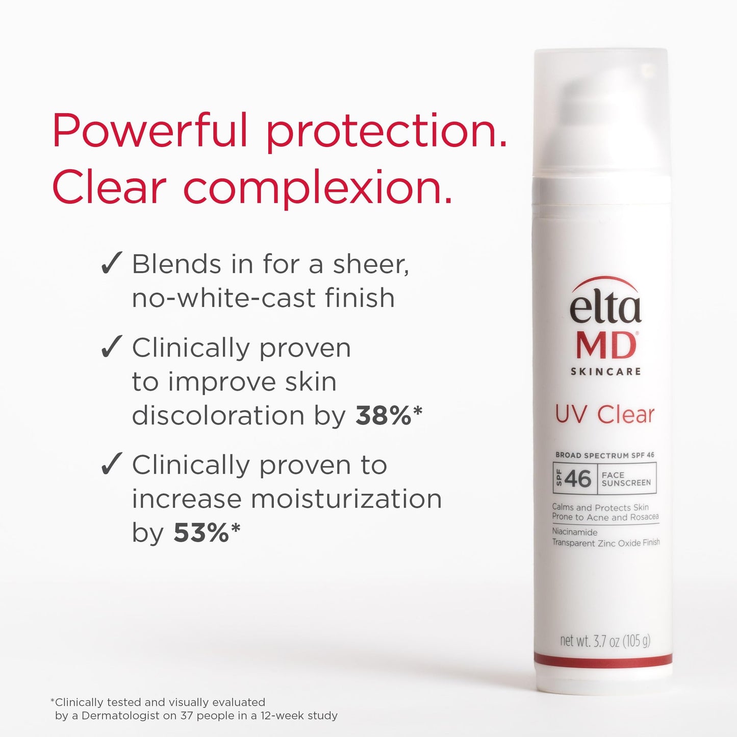 EltaMD UV Clear Face Sunscreen SPF 46, Oil-Free Sunscreen with Zinc Oxide, Dermatologist Recommended