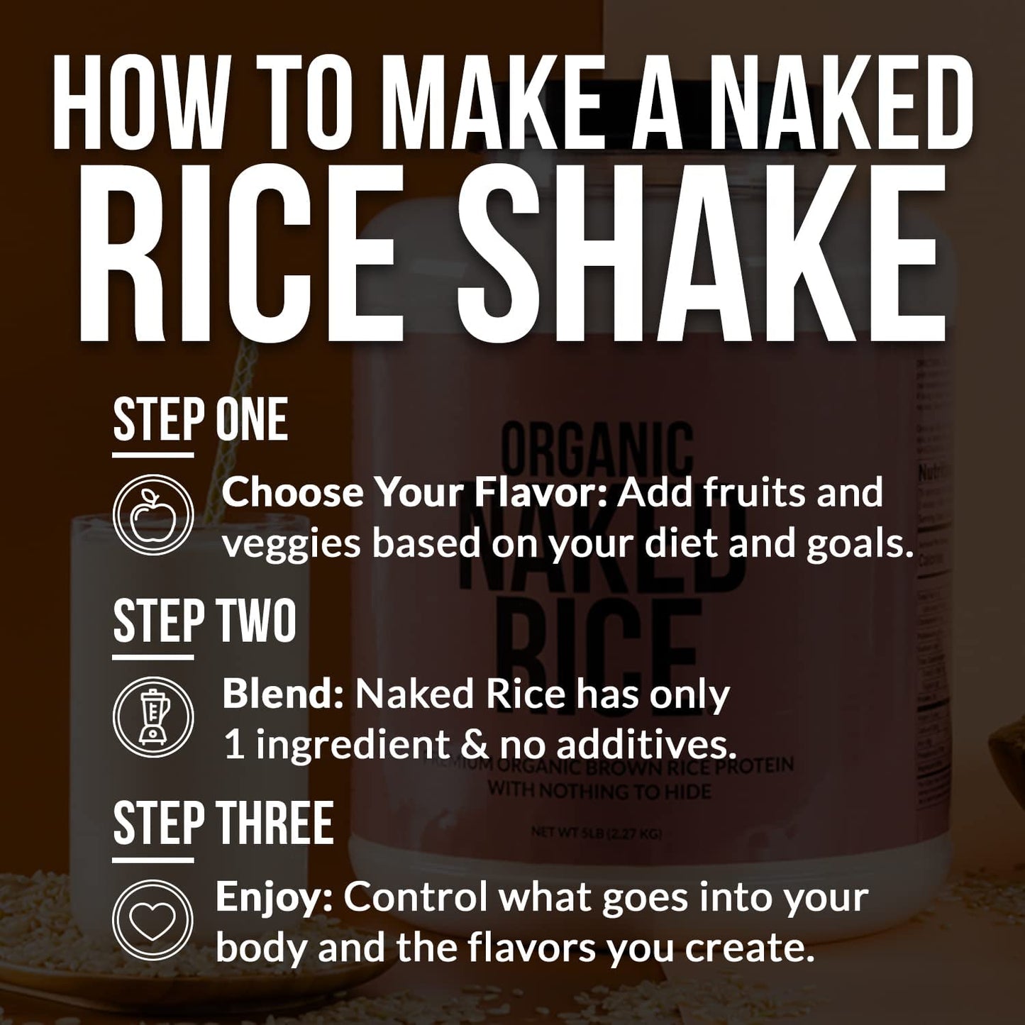 NAKED Rice - Organic Brown Rice Protein Powder