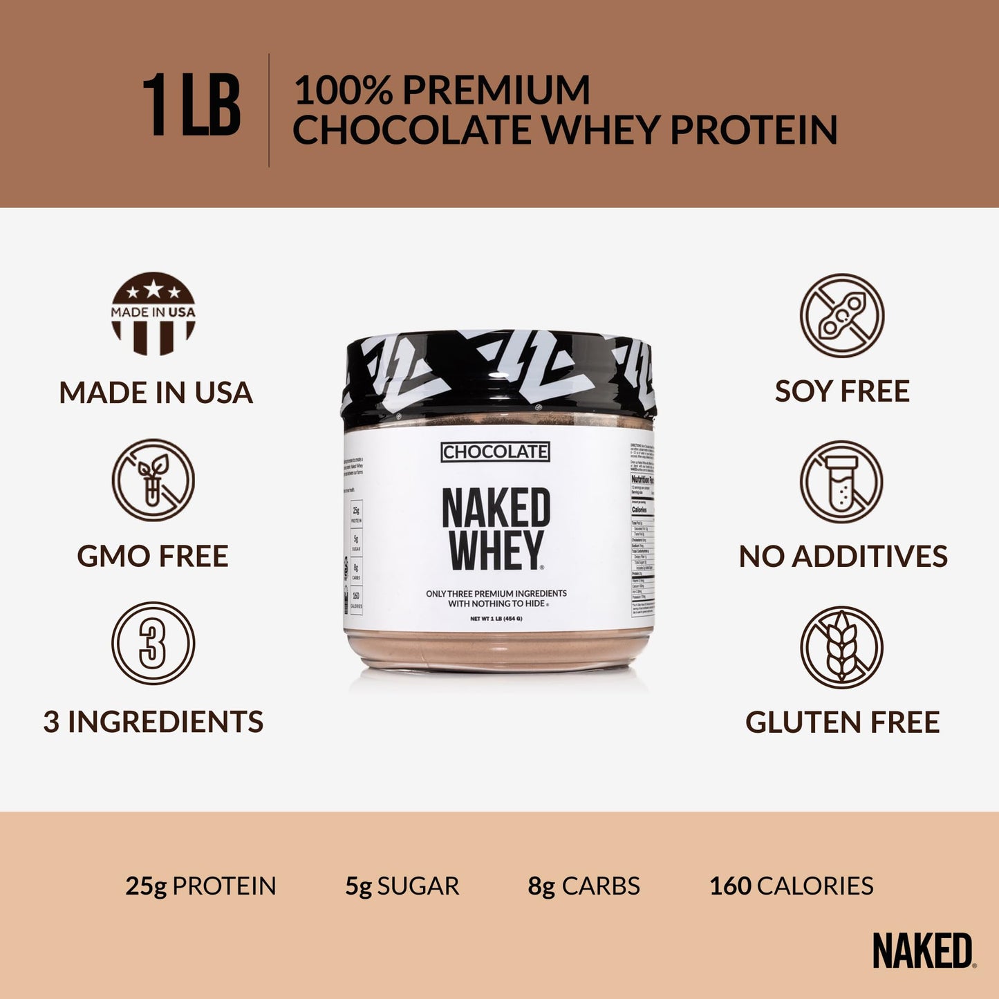 NAKED Whey Vanilla Protein Powder - Grass Fed