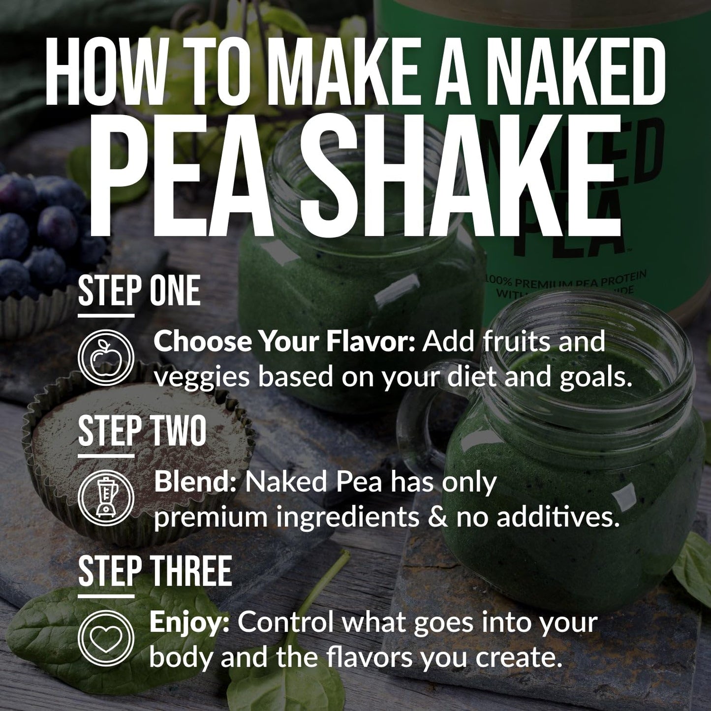 NAKED Pea - 5LB 100% Pea Protein Powder from North American Farms