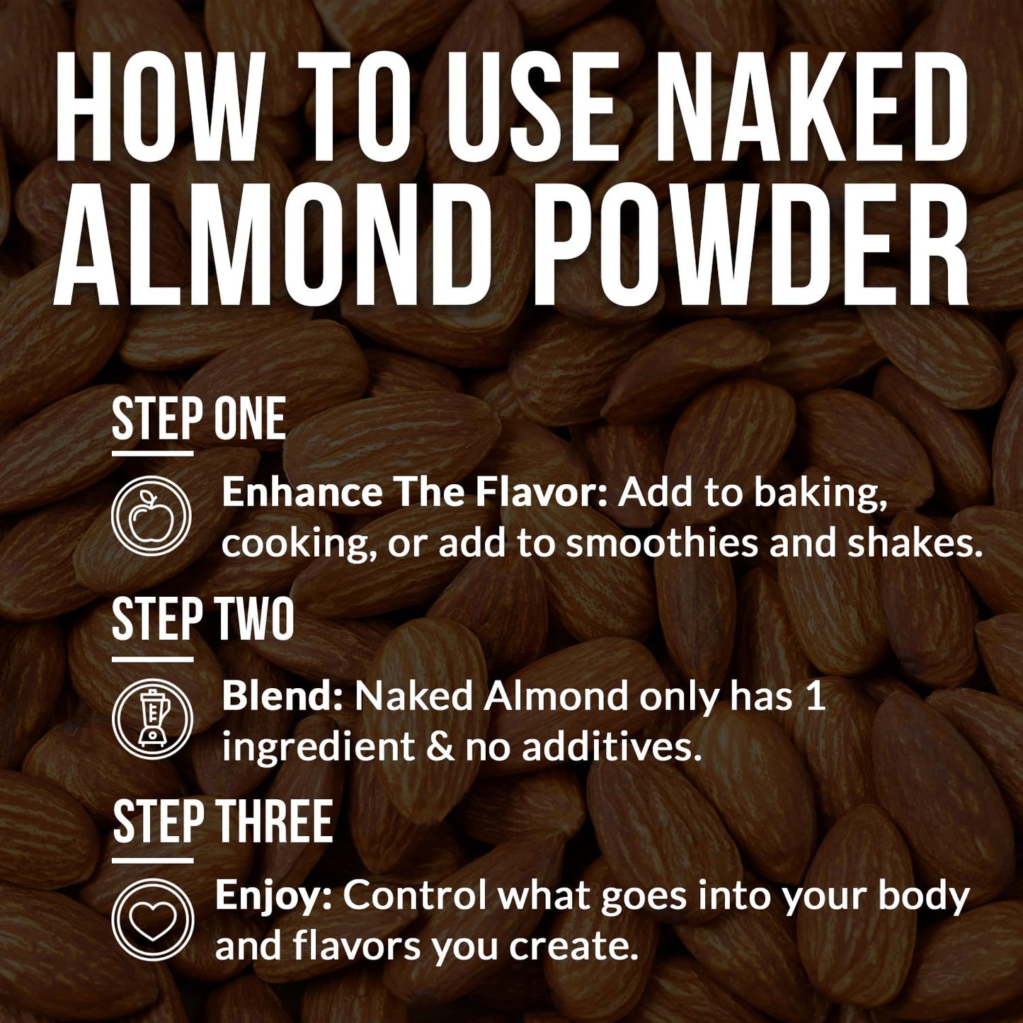 NAKED Almond Protein Powder from US Farms, Only 1 Ingredient