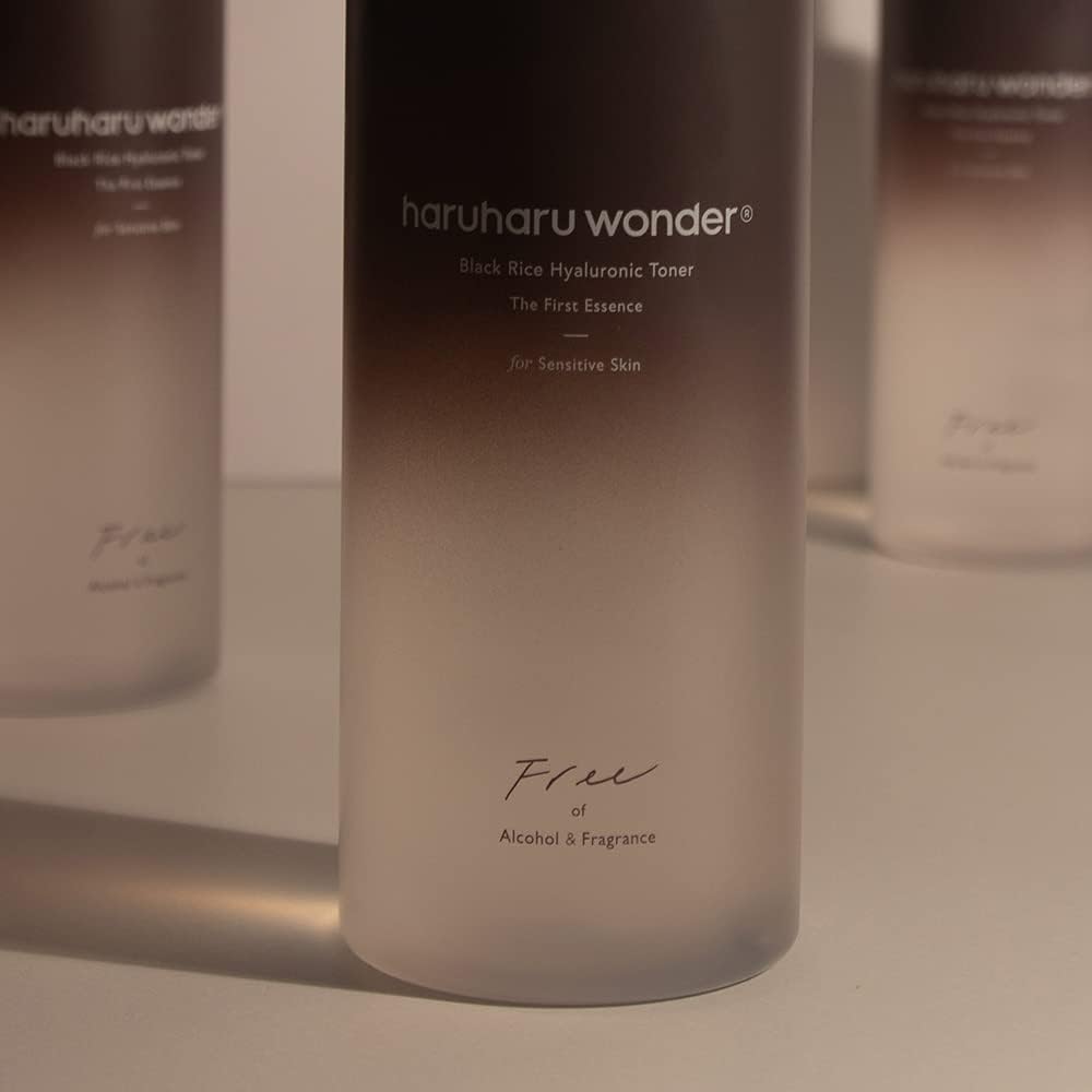 Haruharu Wonder Black Rice Hyaluronic Toner for Sensitive Skin 5.1 fl.oz / 150ml | Alcohol Free, Fragrance Free | Vegan, Crurelty Free, EWG-Green