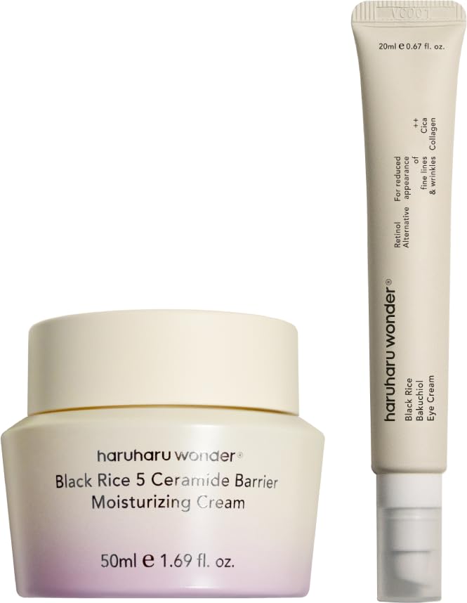 HARUHARU wonder 5 Ceramide Barrier Moisturizing Cream & Bakuchiol Eye Cream Bundle