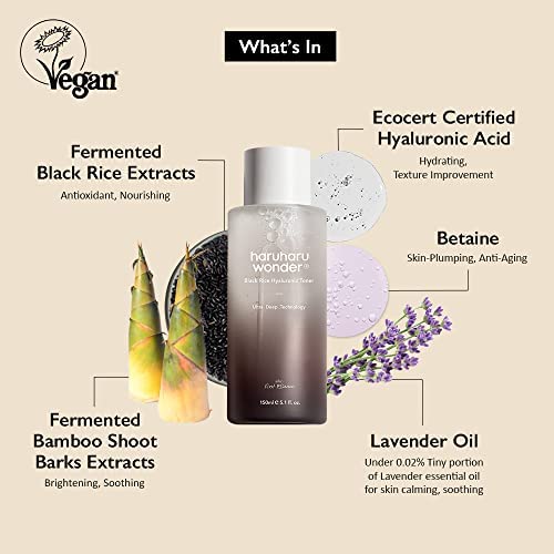 Haruharu Wonder®, Black Rice Hyaluronic Toner, 5.1 fl oz (150 ml)