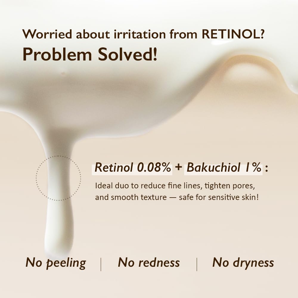 HARUHARU wonder Black Rice Night Knight Retinol Serum, Refining & Smoothing, Firms Skin, Reduces Fine Lines, Hydrating Formula, 20ml