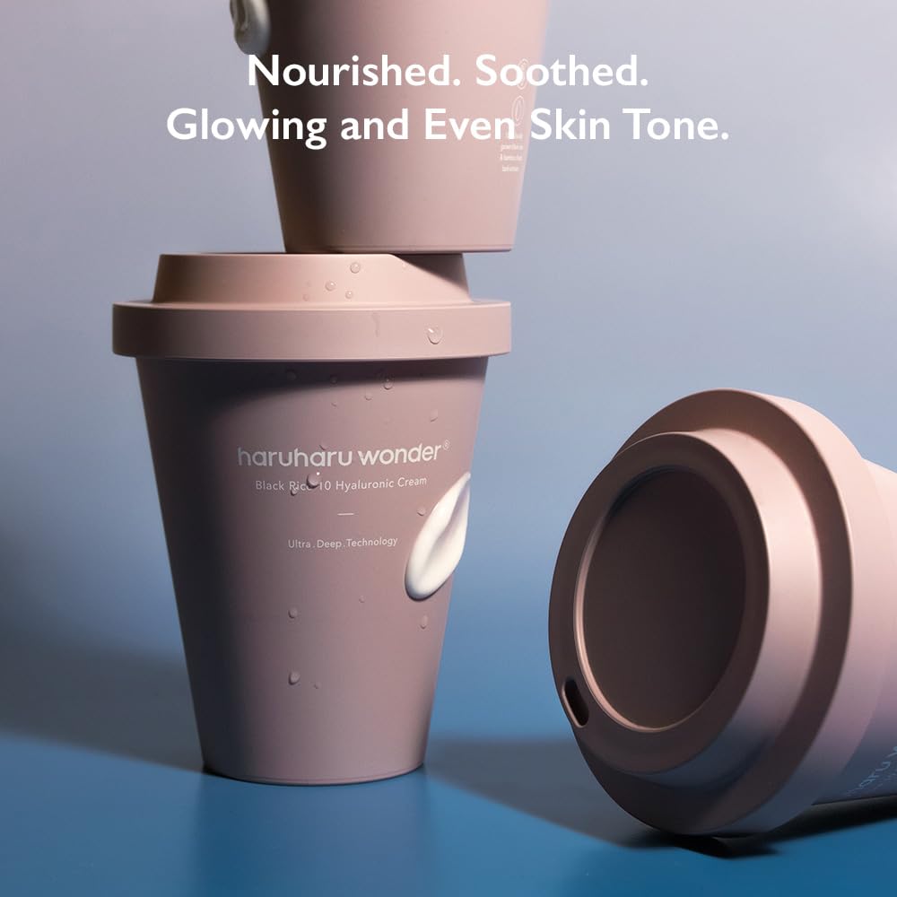 HARUHARU wonder Black Rice 10 Hyaluronic Cream Unscented, 1.6 fl oz