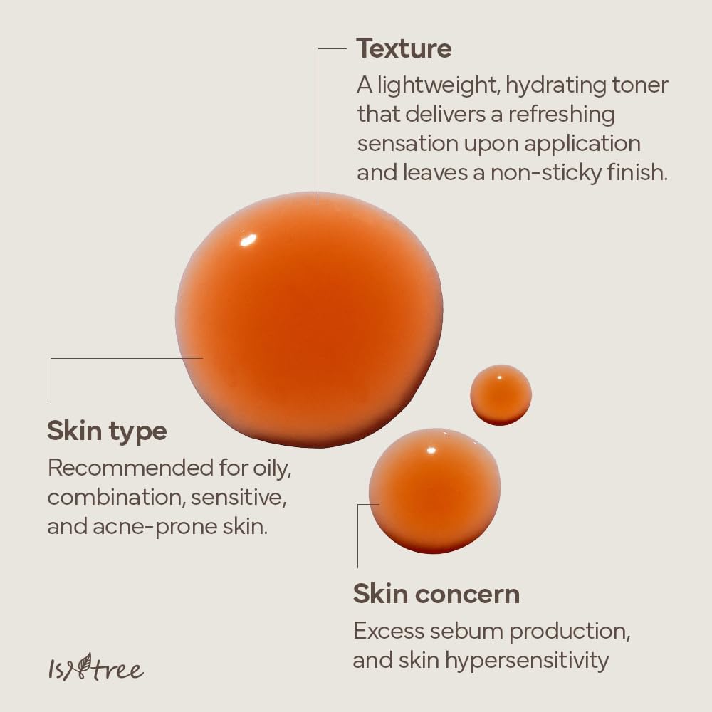 ISNTREE Green Tea Fresh Toner 200ml, 6.76 fl.oz | Korean Skincare | Toner for Oily Skin | Sebum Control | Hydrating and Refreshing