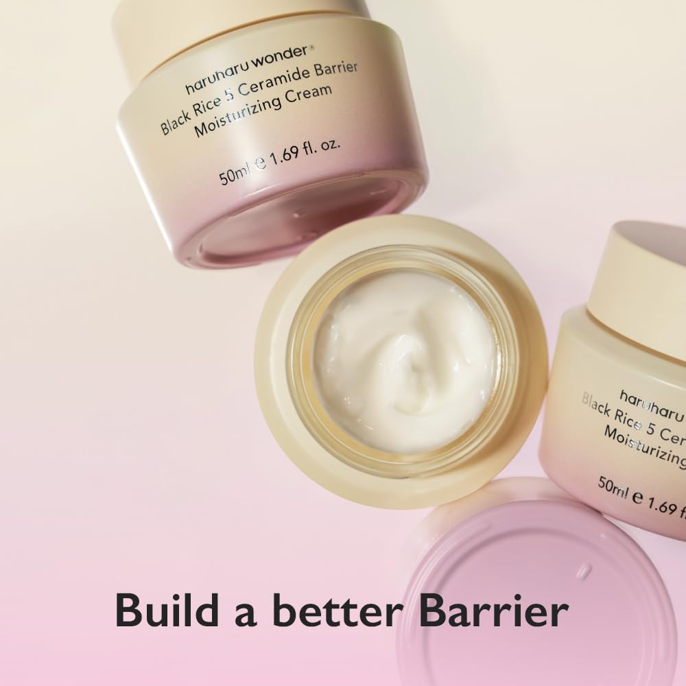 haruharu wonder 5 Ceramide Barrier Moisturizing Cream & Night Knight Retinol Serum Bundle