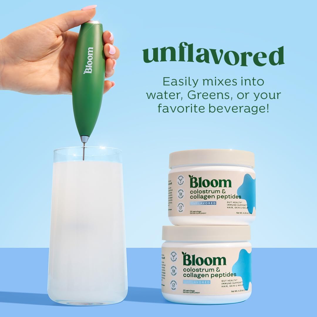 Bloom Nutrition Superfood Greens Powder, Mango + Bovine Colostrum Powder