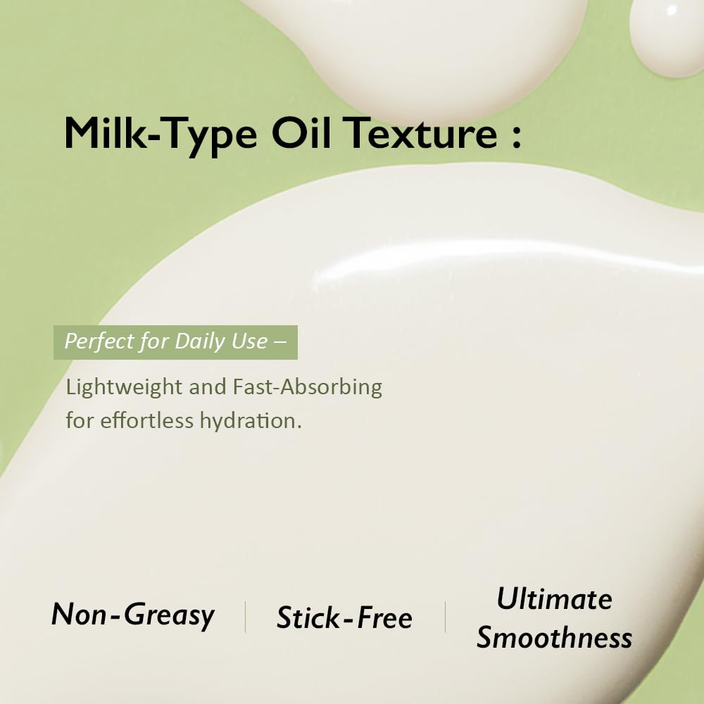 HARUHARU wonder Black Bamboo Daily Smoothing Body Oil – Fast Absorption, Lightweight, Non-Greasy, Deeply Hydrating, Locks in Moisture, Softens & Nourishes Skin, With Almond & Argan Oil, 6.76 fl oz