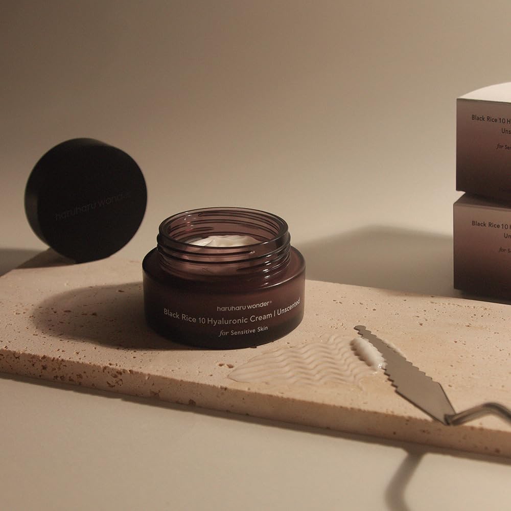 HARUHARU wonder Black Rice 10 Hyaluronic Cream Unscented, 1.6 fl oz