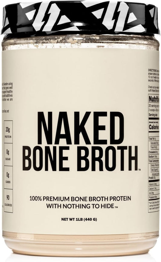 Naked Bone Broth - Beef Bone Broth Protein Powder - 20G Protein