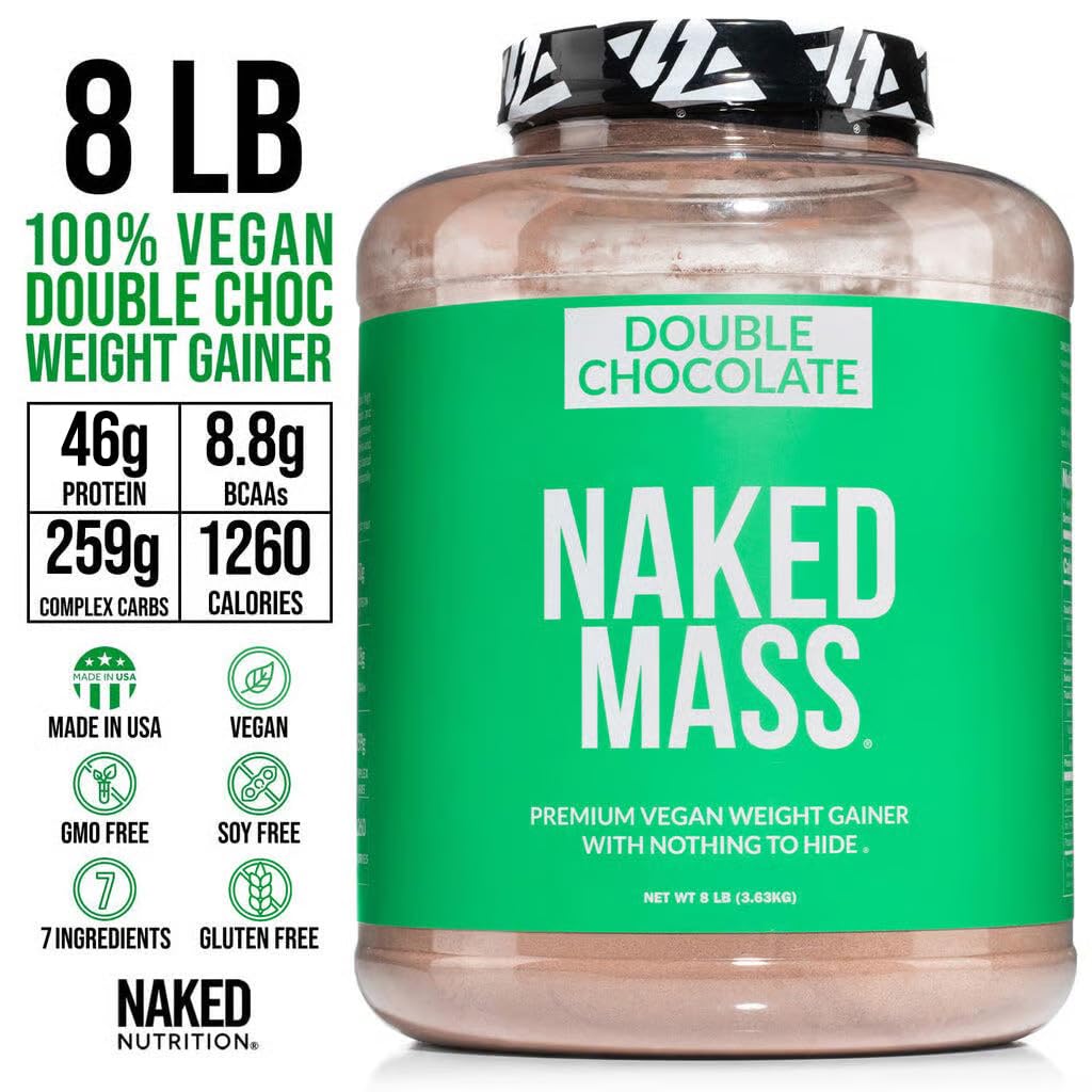 NAKED Vegan Mass - Natural Vegan Weight Gainer Protein Powder