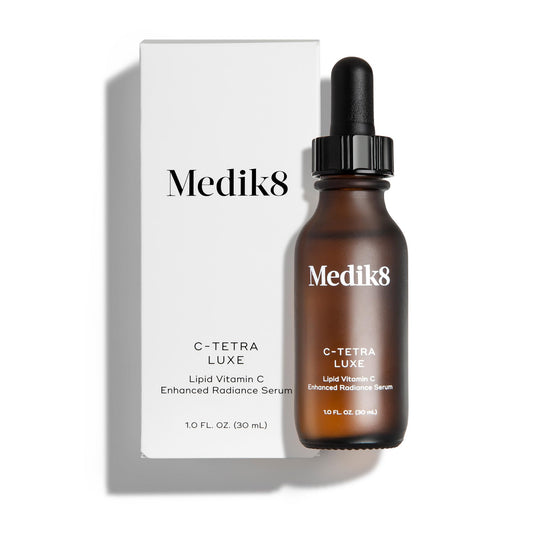 Medik8 C-Tetra - Brightening, Balancing, Plumping Daily Vitamin C Face Serum - Firms and Smooths Fine Lines and Wrinkles - With Squalane - 1.0 oz