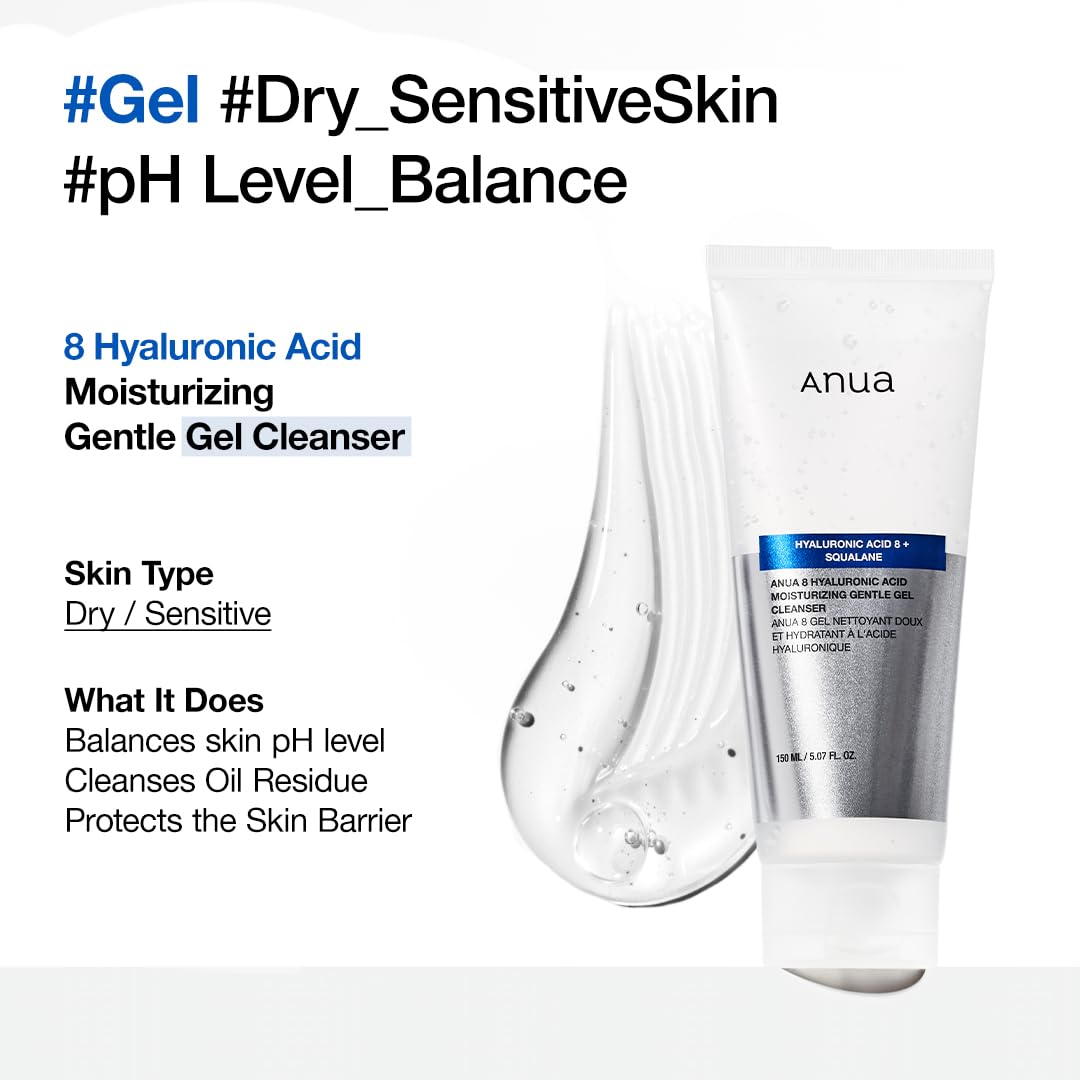 Anua Moisturizing Gentle Gel Cleanser