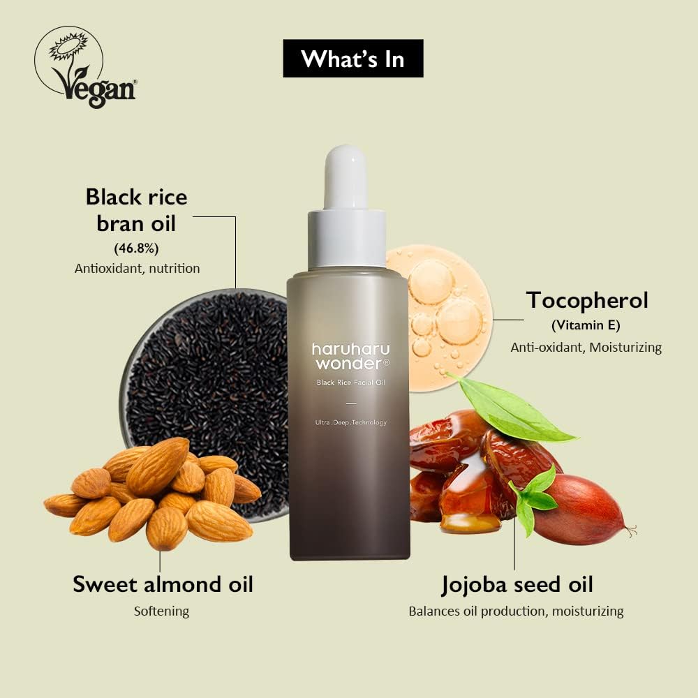 HARUHARU wonder Centella Phyto and 5 Peptide Concentrate Cream & Black Rice Facial Oil Bundle