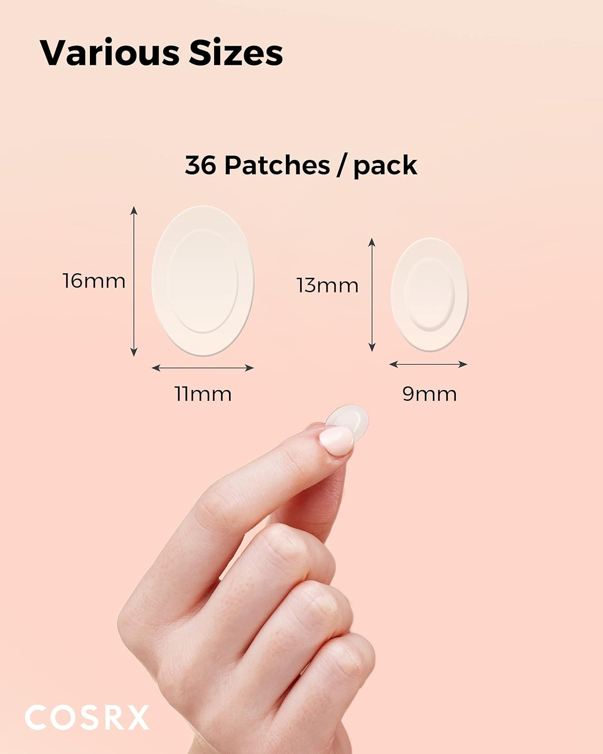 COSRX Master Patch Intensive | Oval-Shaped Hydrocolloid Pimple Patch