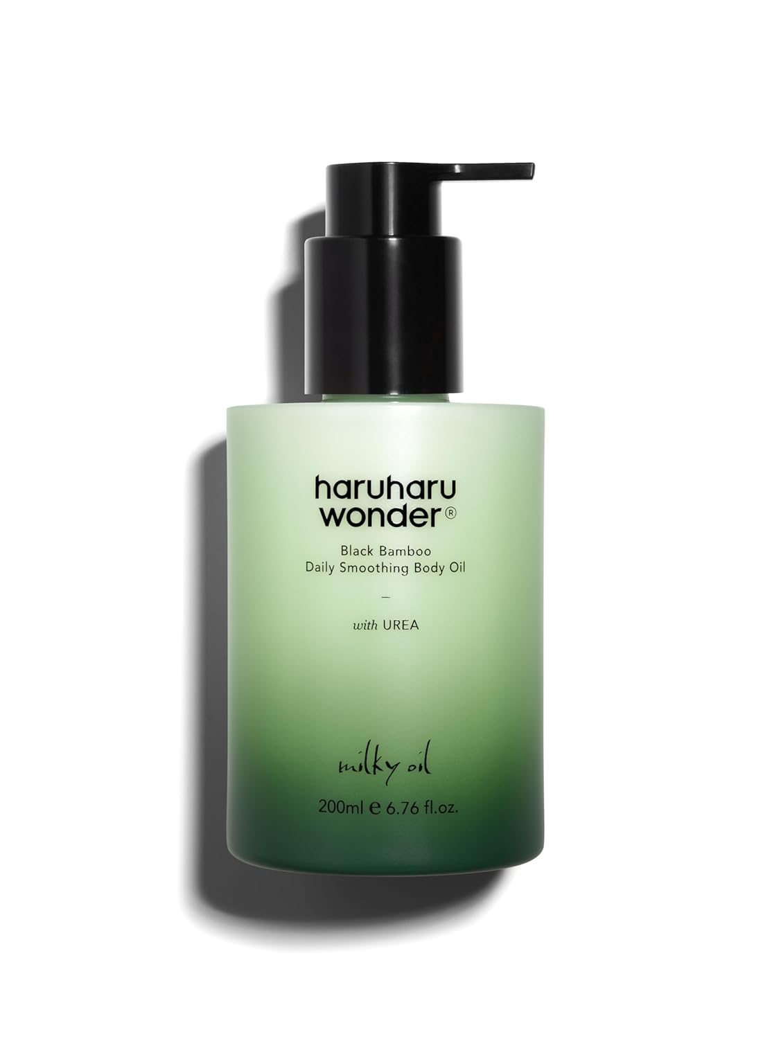 HARUHARU wonder Black Bamboo Daily Smoothing Body Oil – Fast Absorption, Lightweight, Non-Greasy, Deeply Hydrating, Locks in Moisture, Softens & Nourishes Skin, With Almond & Argan Oil, 6.76 fl oz