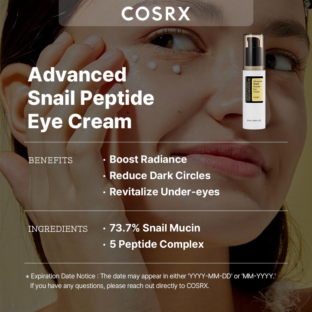 COSRX Snail Mucin Peptide Under Eye Cream