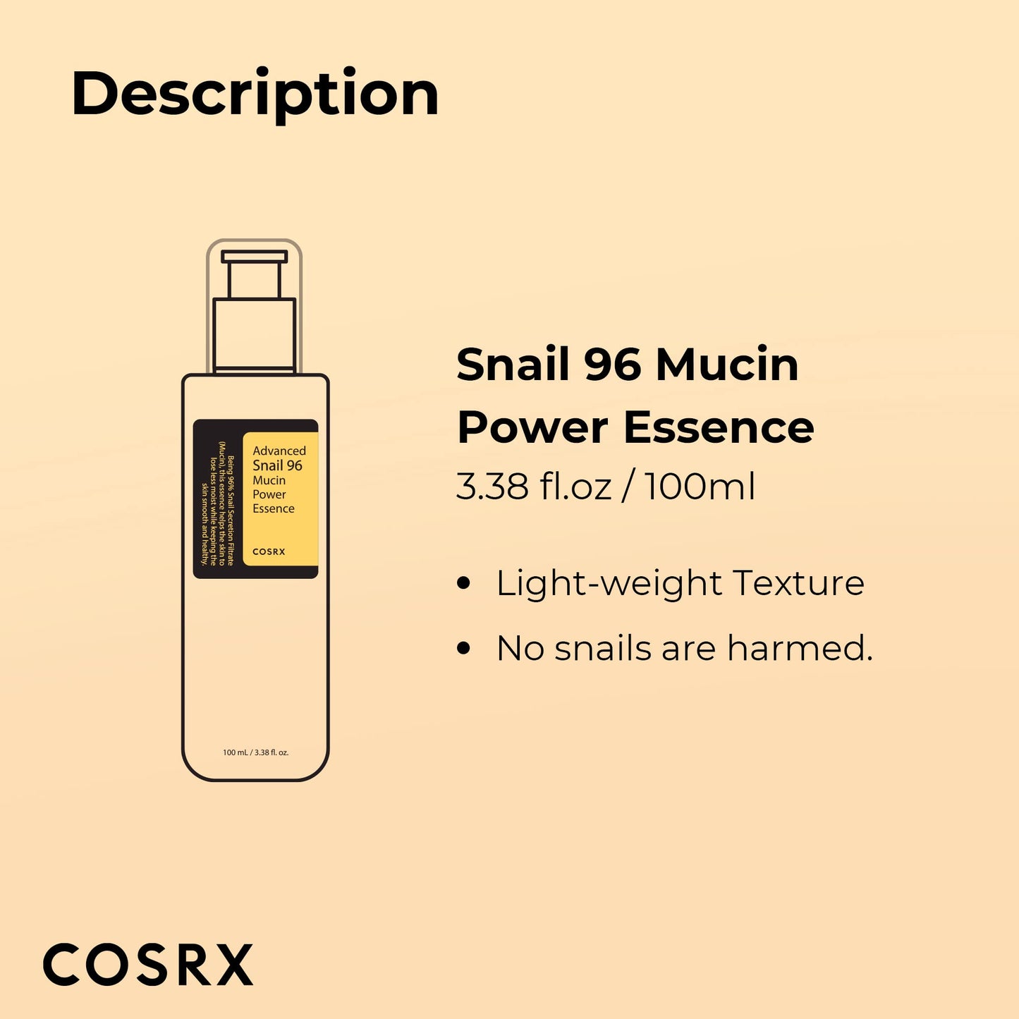 COSRX Snail Mucin 96% Power Repairing Essence