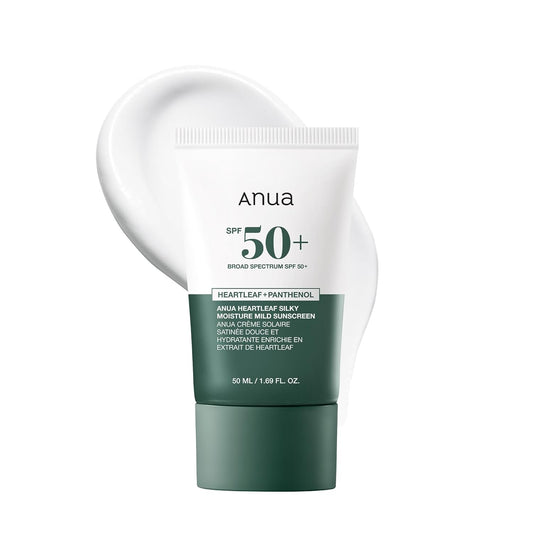 Anua Heartleaf Silky Moisture Mild Sunscreen SPF 50+