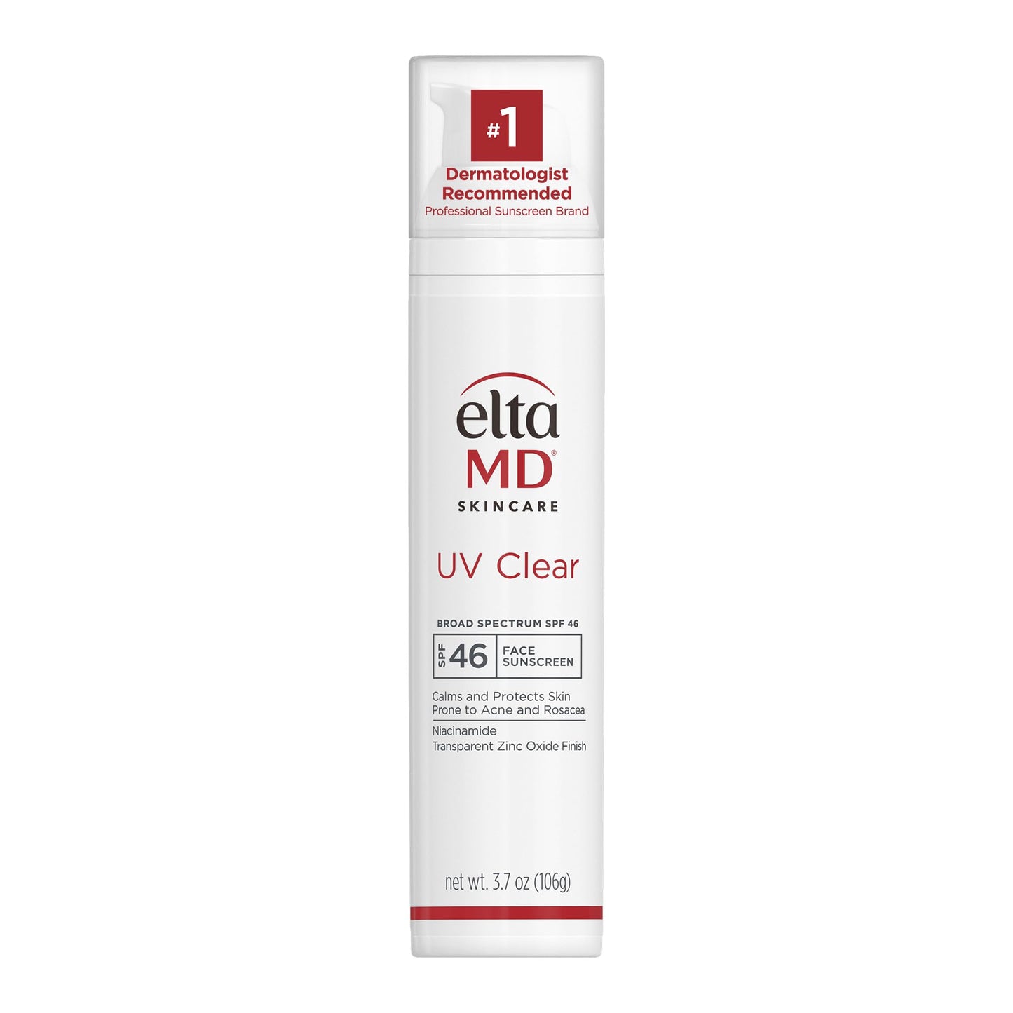 EltaMD UV Clear Face Sunscreen SPF 46, Oil-Free Sunscreen with Zinc Oxide, Dermatologist Recommended